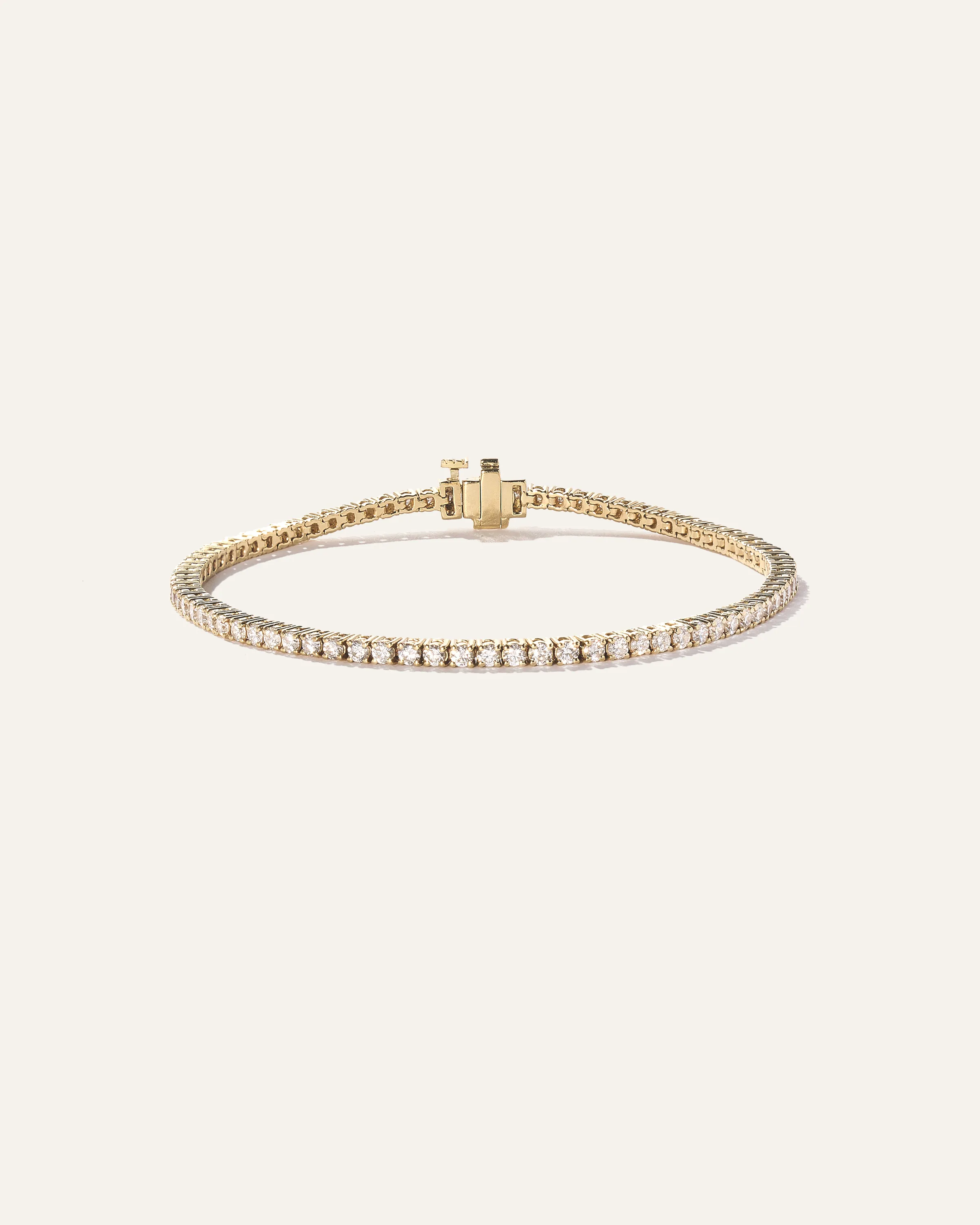 14K Gold Lab Grown Diamond Tennis Bracelet