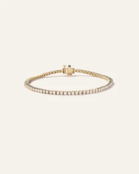 14K Gold Lab Grown Diamond Tennis Bracelet