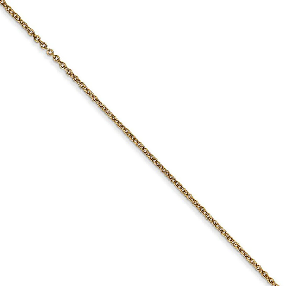 14k Yellow Gold Satin Hockey Goalie Necklace