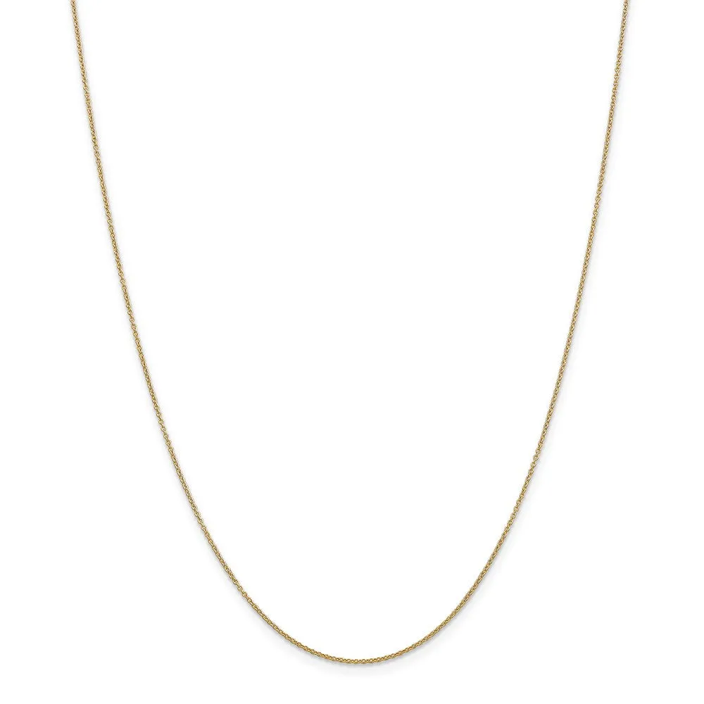 14k Yellow Gold Satin Hockey Goalie Necklace