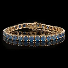 20ct tw Sapphire Tennis Bracelet