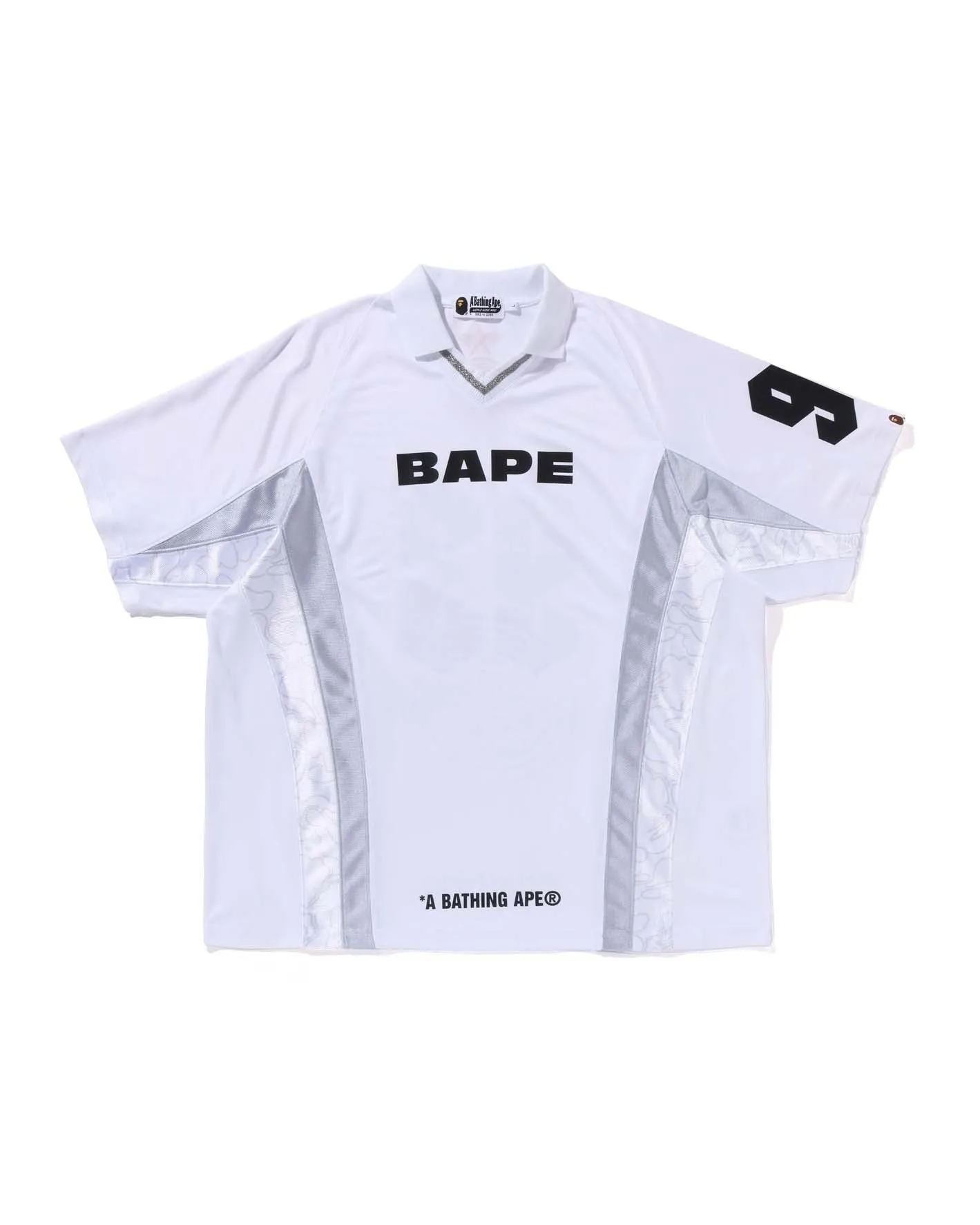 A Bathing Ape MULTI LOGO RELAXED FIT SOCCER JERSEY