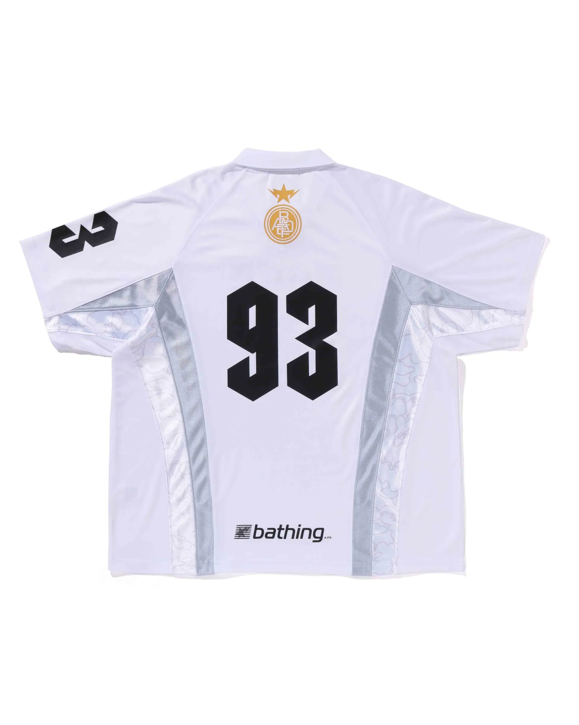 A Bathing Ape MULTI LOGO RELAXED FIT SOCCER JERSEY