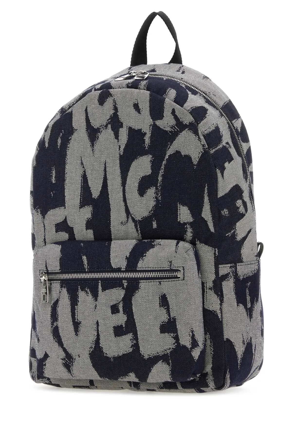 Alexander Mcqueen Embroidered Fabric Mc Queen Graffiti Backpack