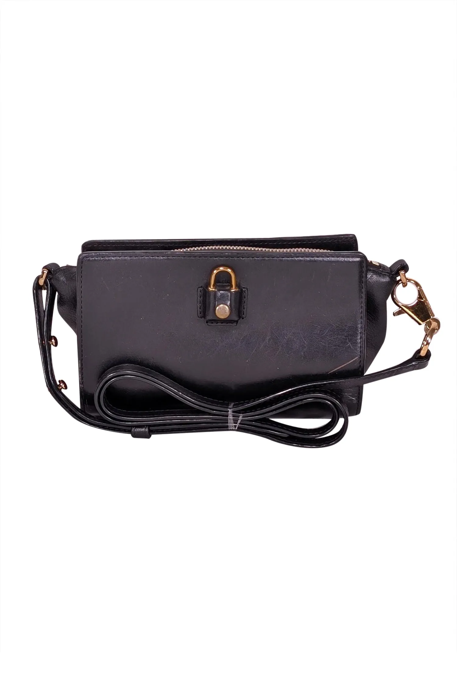 Alexander Wang - Black Leather Gold Hardware Crossbody Bag