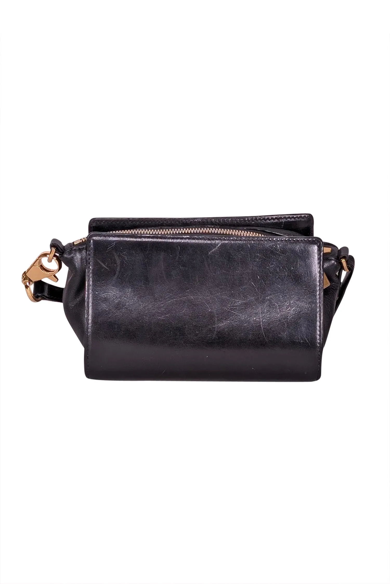 Alexander Wang - Black Leather Gold Hardware Crossbody Bag