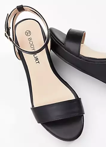 Ankle Strap Open Toe Wedge Sandals by bonprix | Look Again