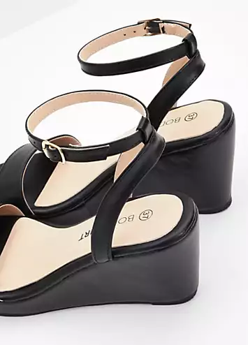 Ankle Strap Open Toe Wedge Sandals by bonprix | Look Again