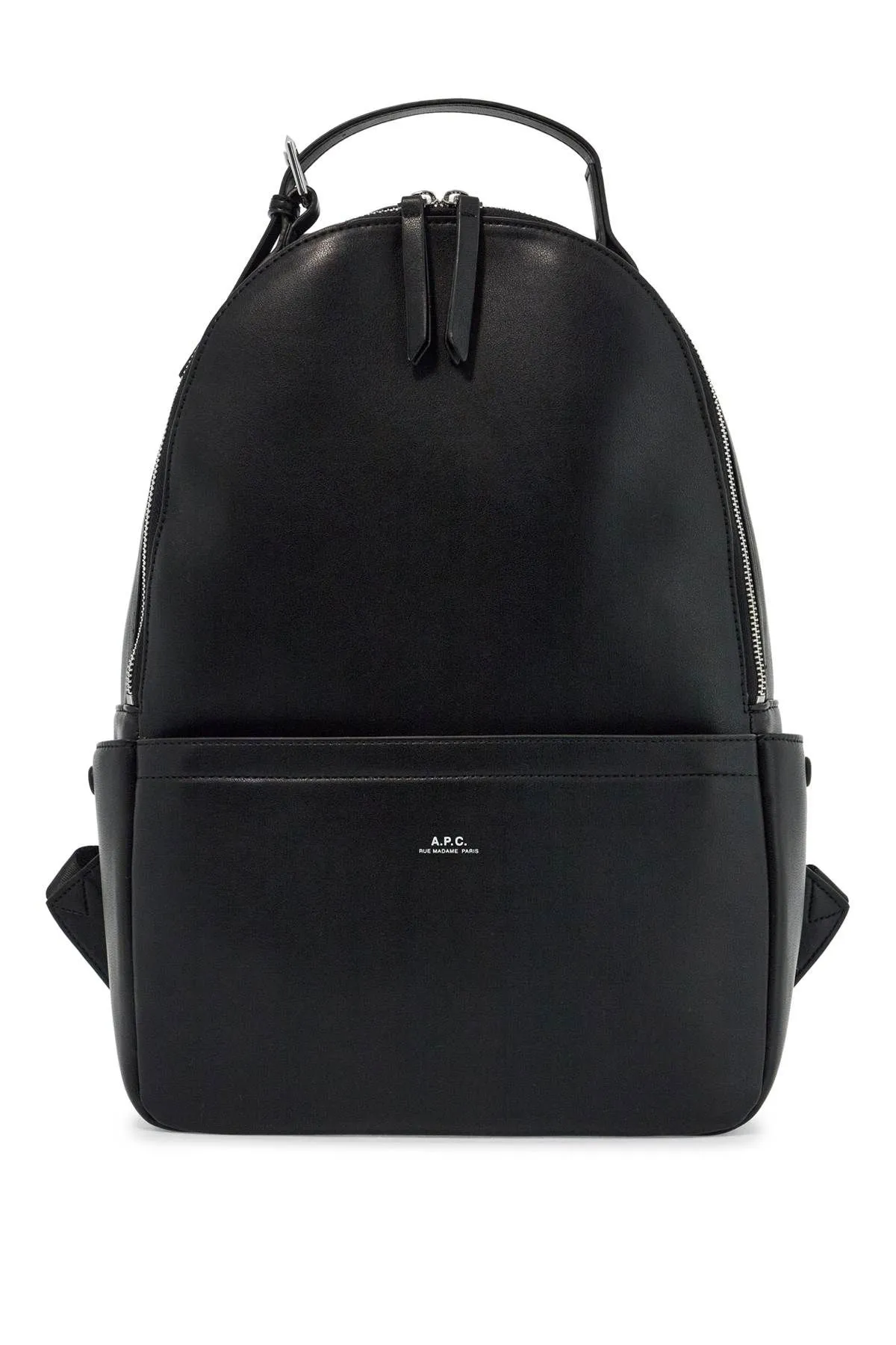 A.P.C. Black Unisex Backpack In Polyurethane With Adjustable Straps