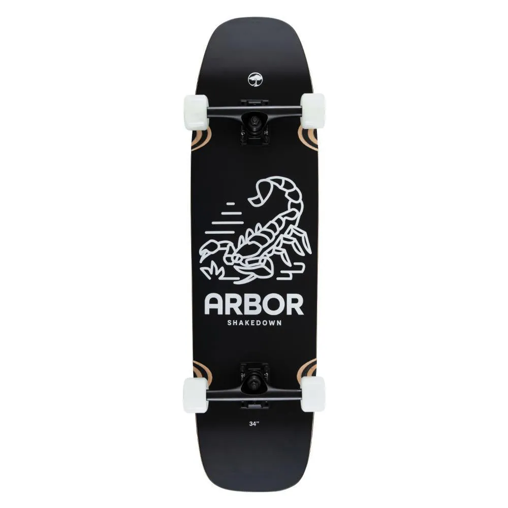 Arbor Hybrid Complete Skateboard Shakedown 34 Scorpion Multi 9