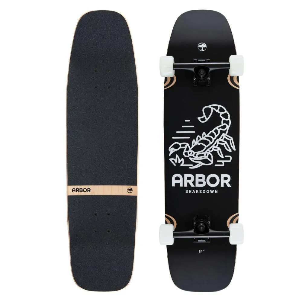 Arbor Hybrid Complete Skateboard Shakedown 34 Scorpion Multi 9