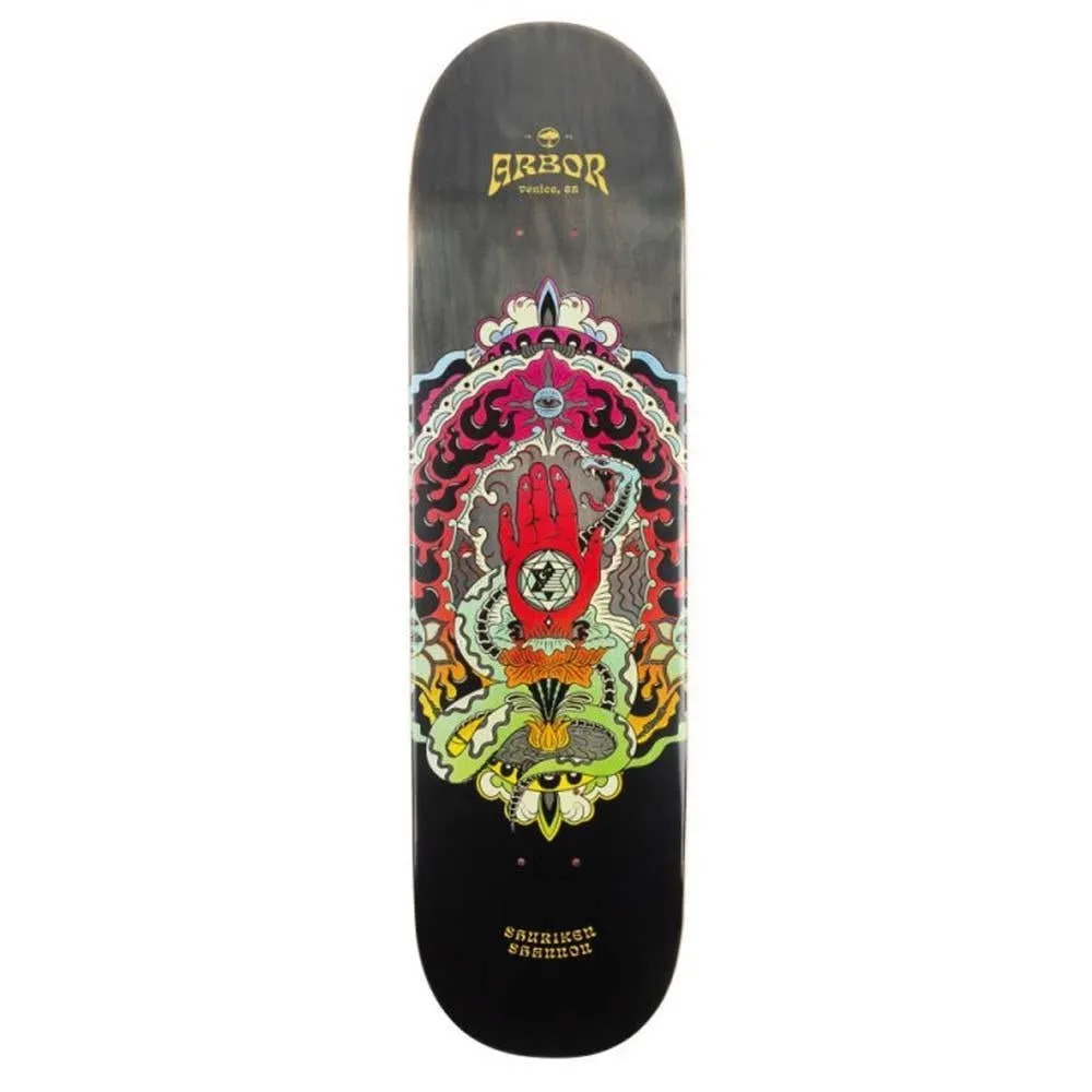 Arbor Shuriken Cosmic Skateboard Deck Multi 8.25