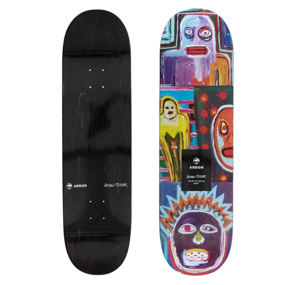 Arbor Skateboard Deck Greyson 8.625 Collage Multi 8.625