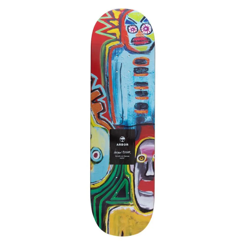 Arbor Skateboard Deck Greyson 8.875 Collage Multi 8.875