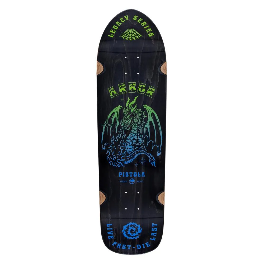 Arbor Skateboard Deck Legacy Pistola Spellbound Multi 9.25