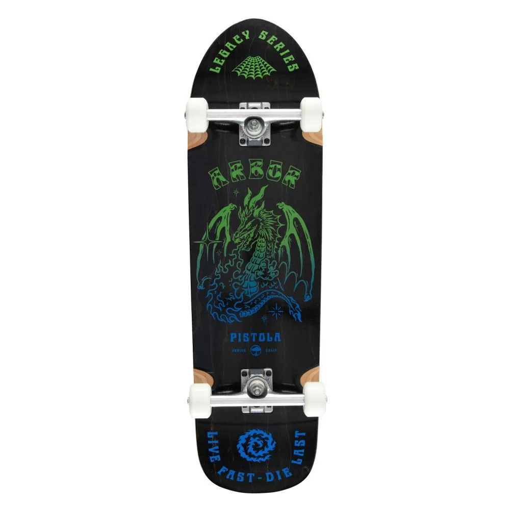 Arbor Street Complete Skateboard Legacy Pistola Spellbound Multi 9.25