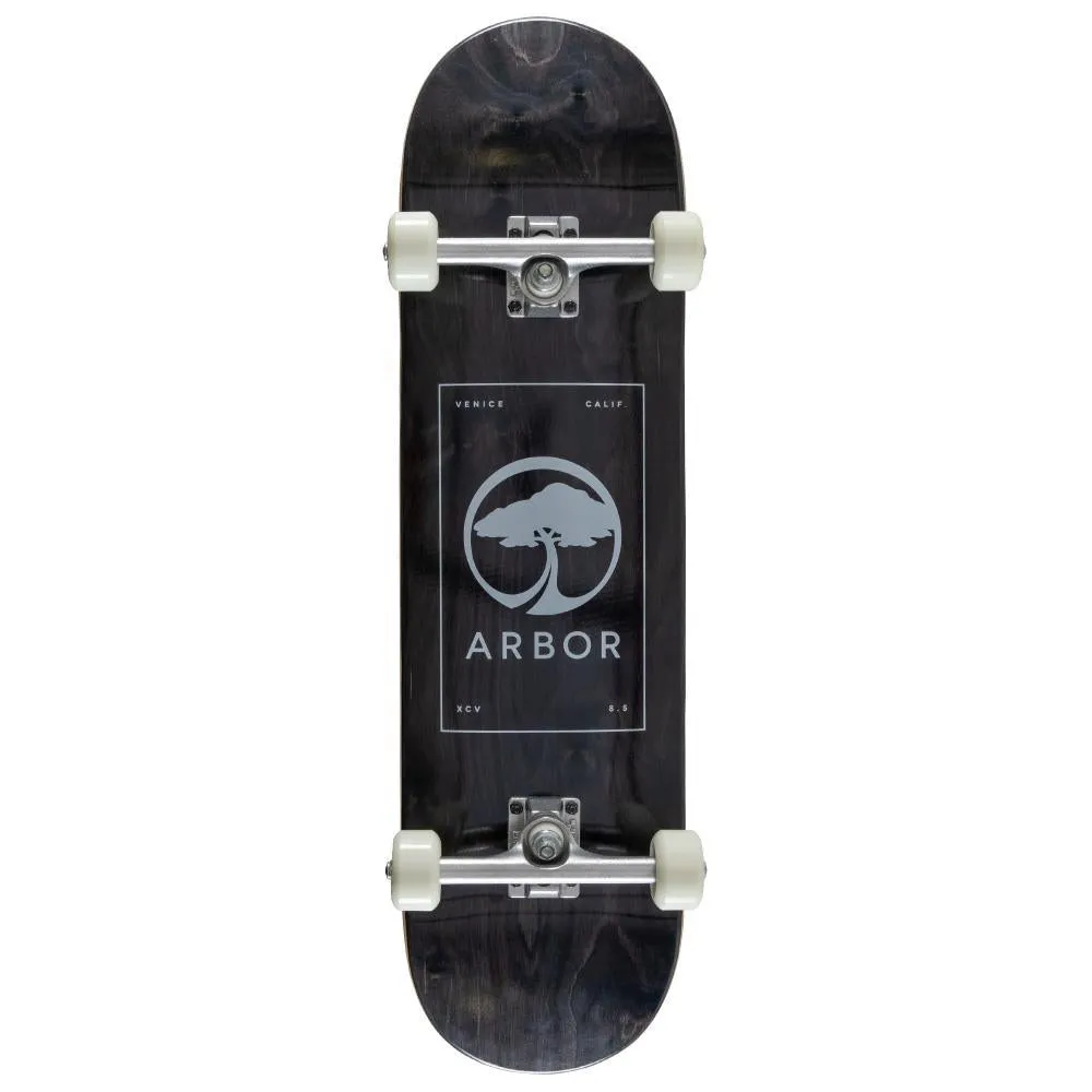 Arbor Street Complete Skateboard Street 8.5 Logo Black 8.5