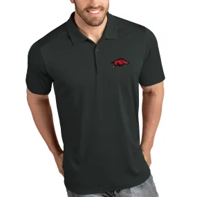 Arkansas Razorbacks Antigua Tribute Polo - Charcoal