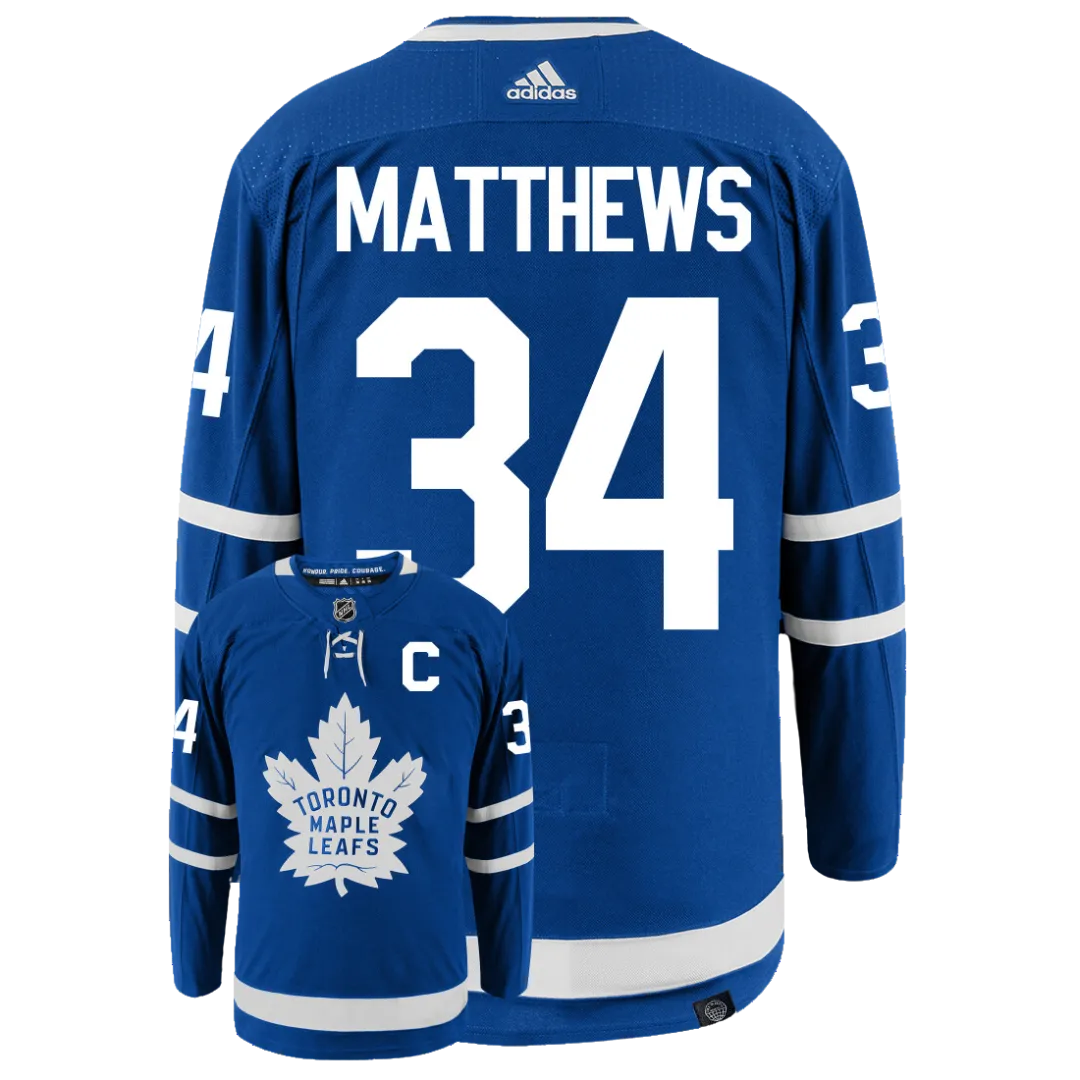 Auston Matthews Toronto Maple Leafs Adidas Primegreen Authentic NHL Hockey Jersey     