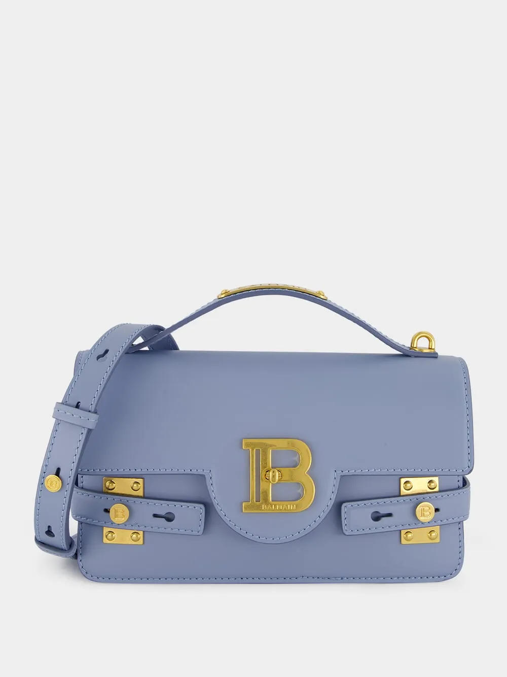 B-Buzz shoulder 24 Blue Calfskin Bag