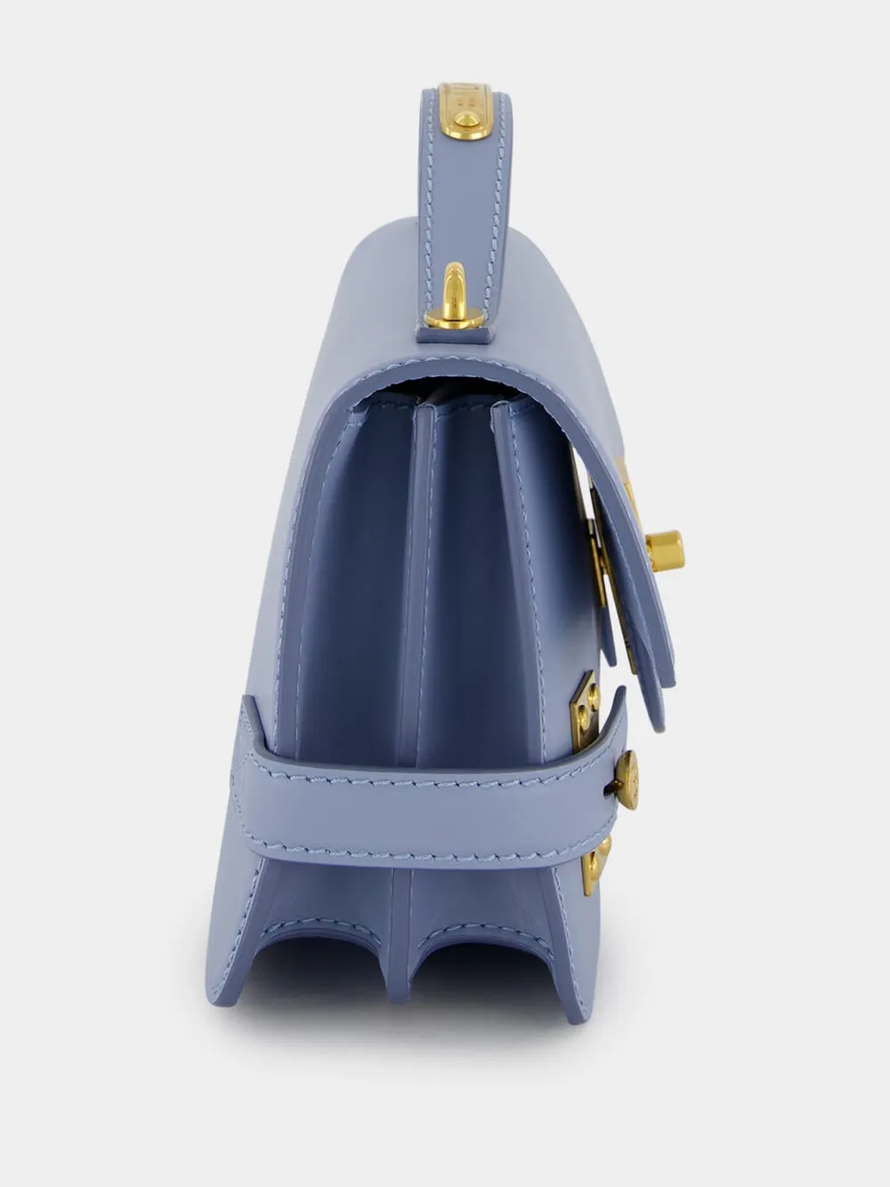 B-Buzz shoulder 24 Blue Calfskin Bag