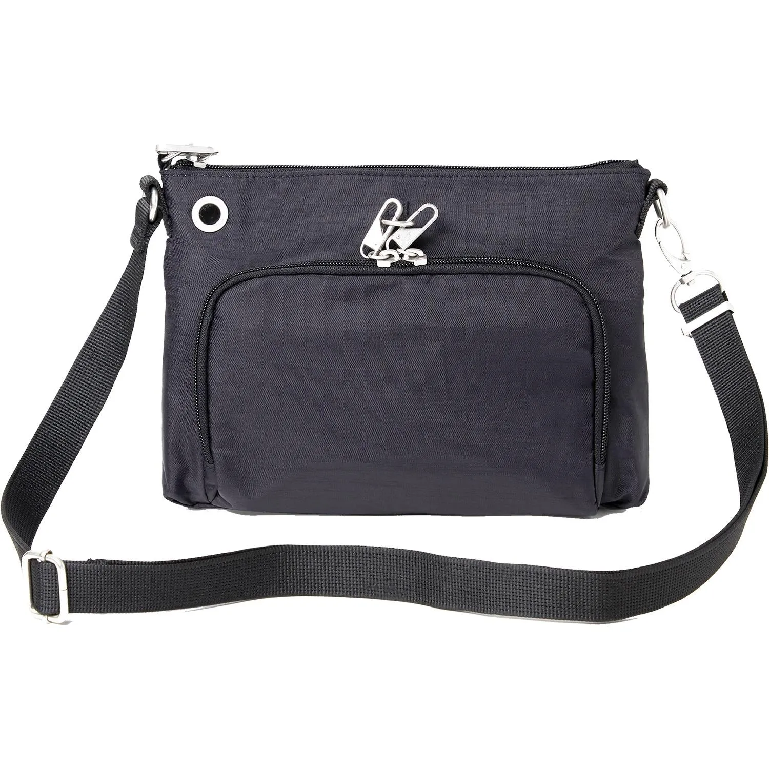 Baggallini Anti-Theft Memento Crossbody Bag Black Nylon