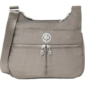 Baggallini Istanbul Crossbody Bag Sterling Shimmer Nylon