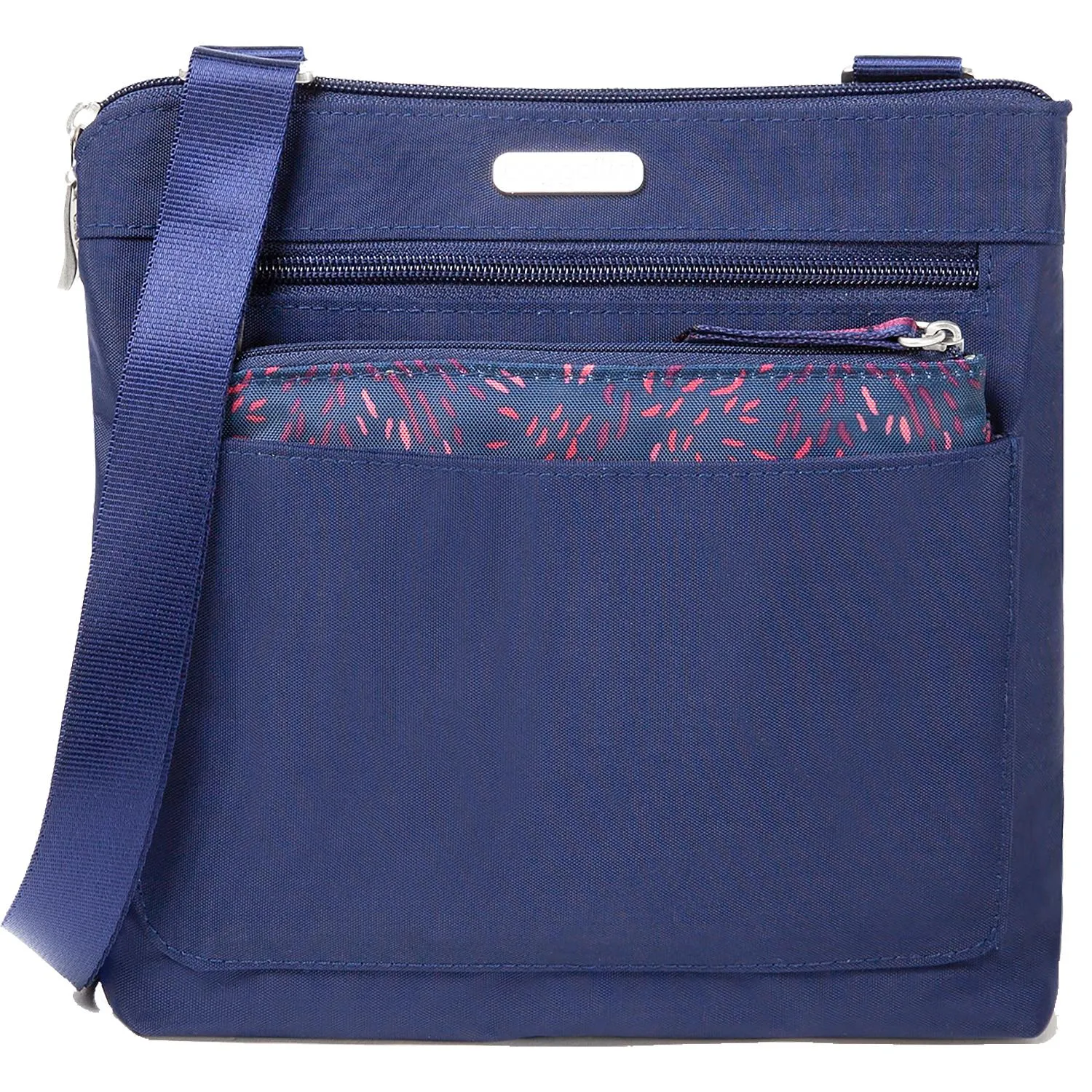 Baggallini Peek-A-Boo Crossbody Bag Navy/Firework Nylon