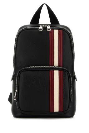 Bally Black Leather Chris Backpack