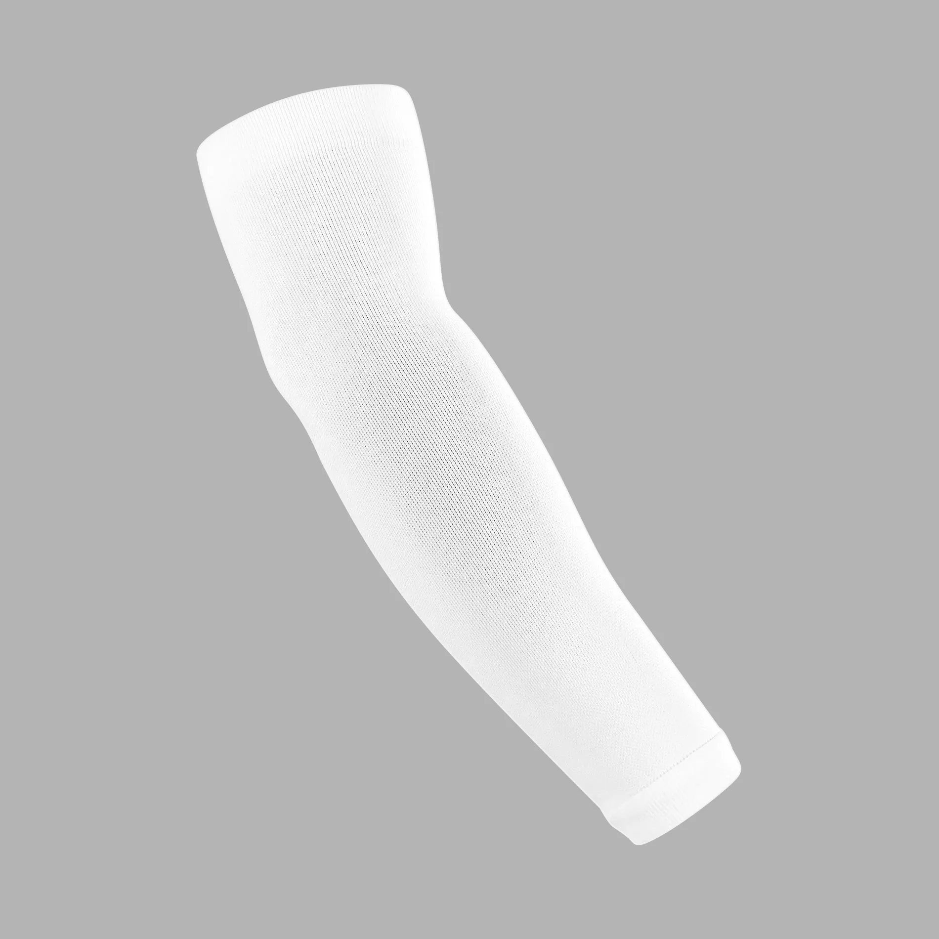 Basic White One Size Fits All Basketball Arm Sleeve