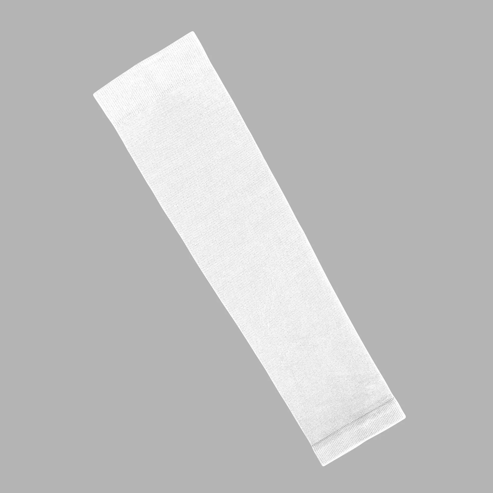 Basic White One Size Fits All Basketball Arm Sleeve