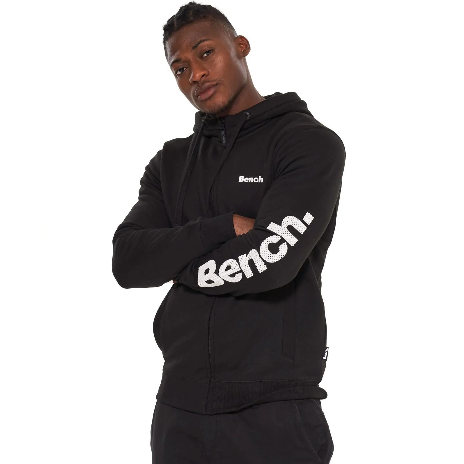 Bench Mens Braxton Full Zip Hoodie