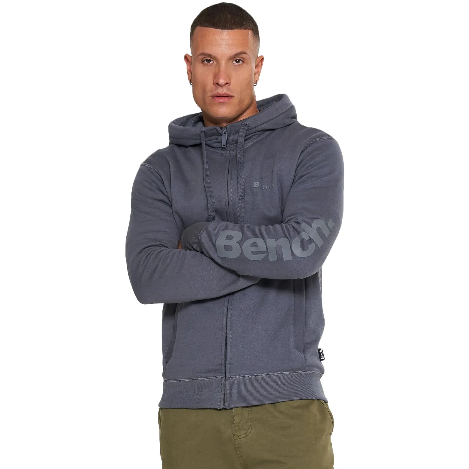 Bench Mens Braxton Full Zip Hoodie