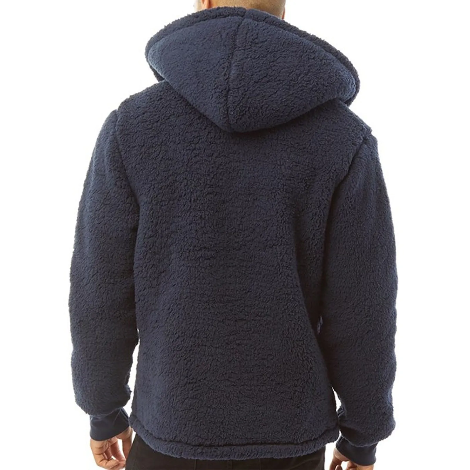 Bench Mens Tommy Borg Full Zip Teddy Bear Fleece Hoodie