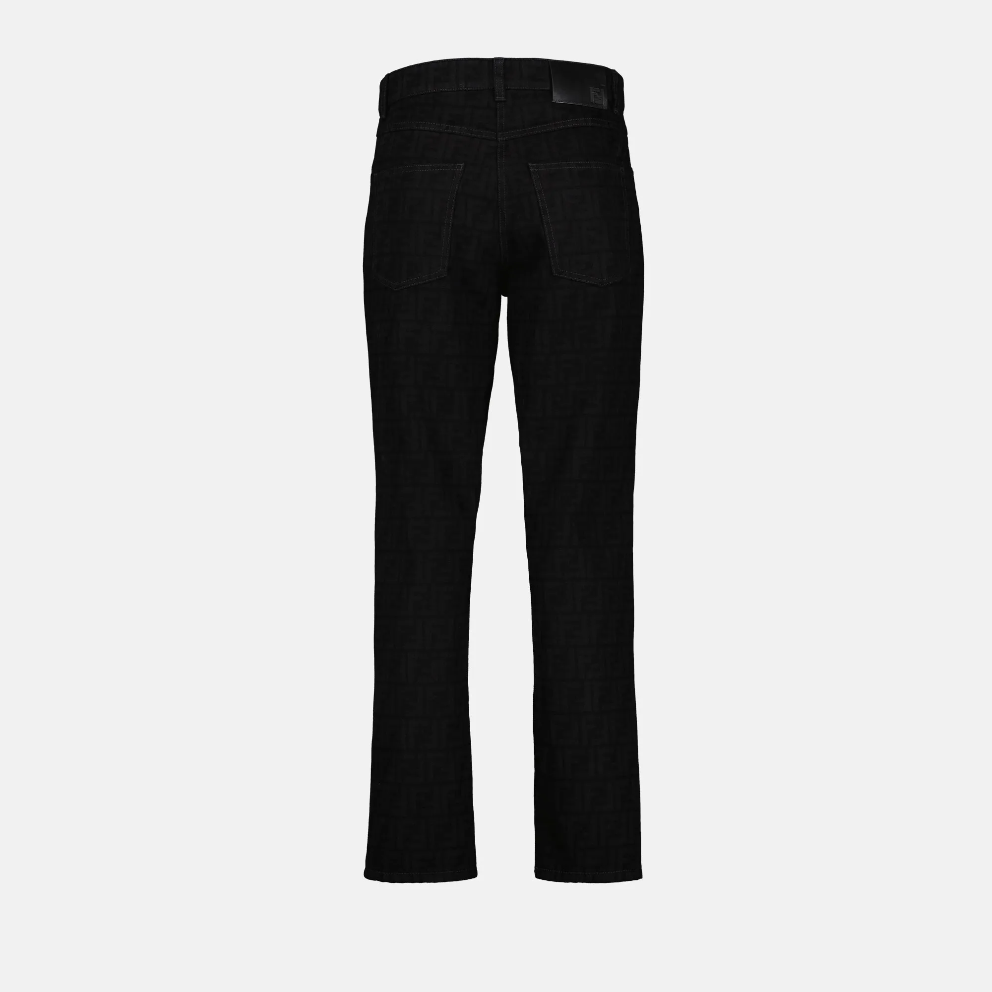 Black FF Straight-Leg Jeans