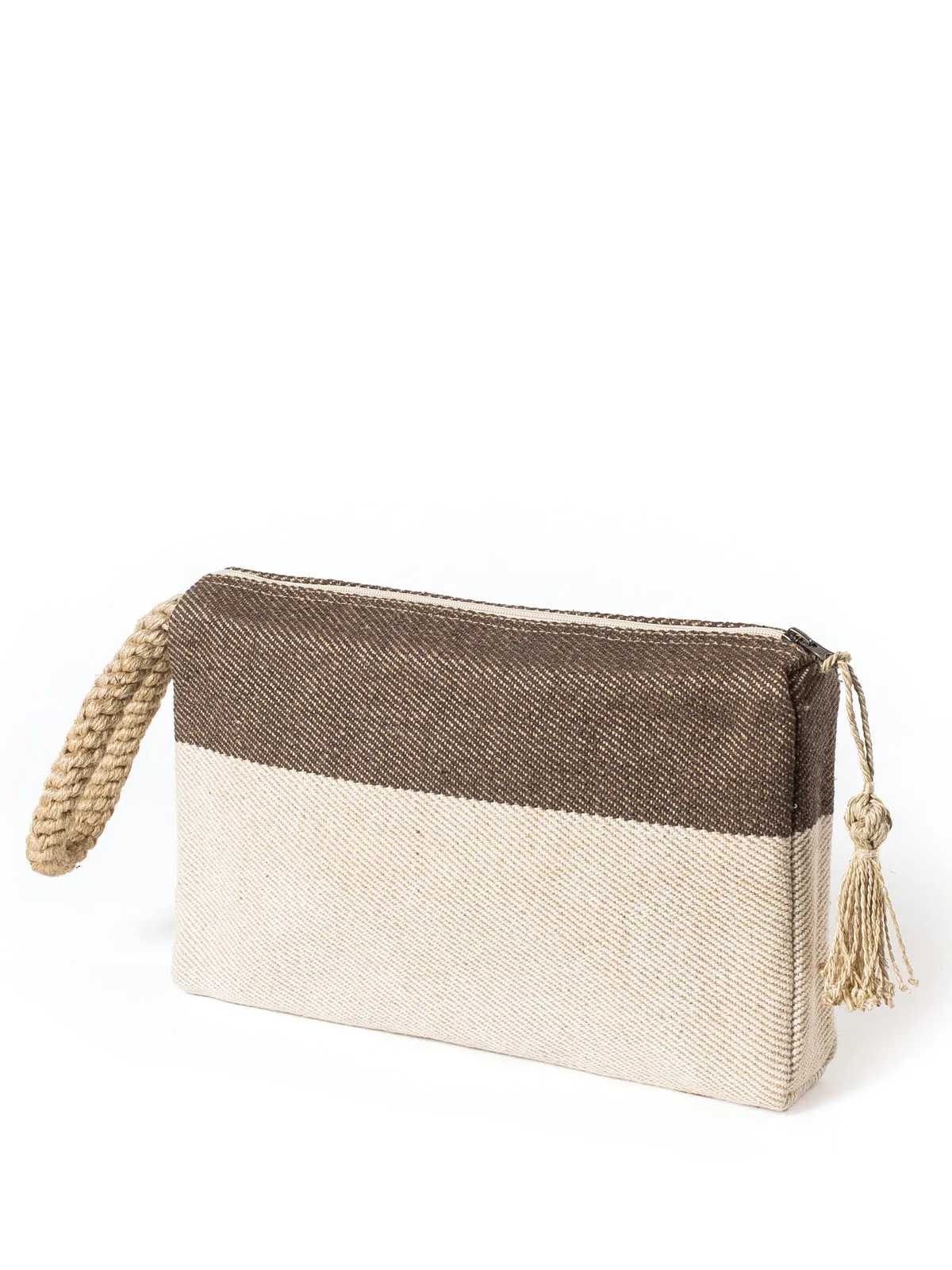 Block A Clutch - Brown