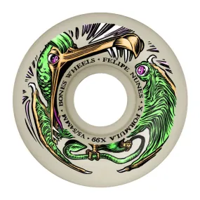 Bones Skateboard Wheels Felipe Nunes Dino-Sortas 99A V5 Sidecut 54mm