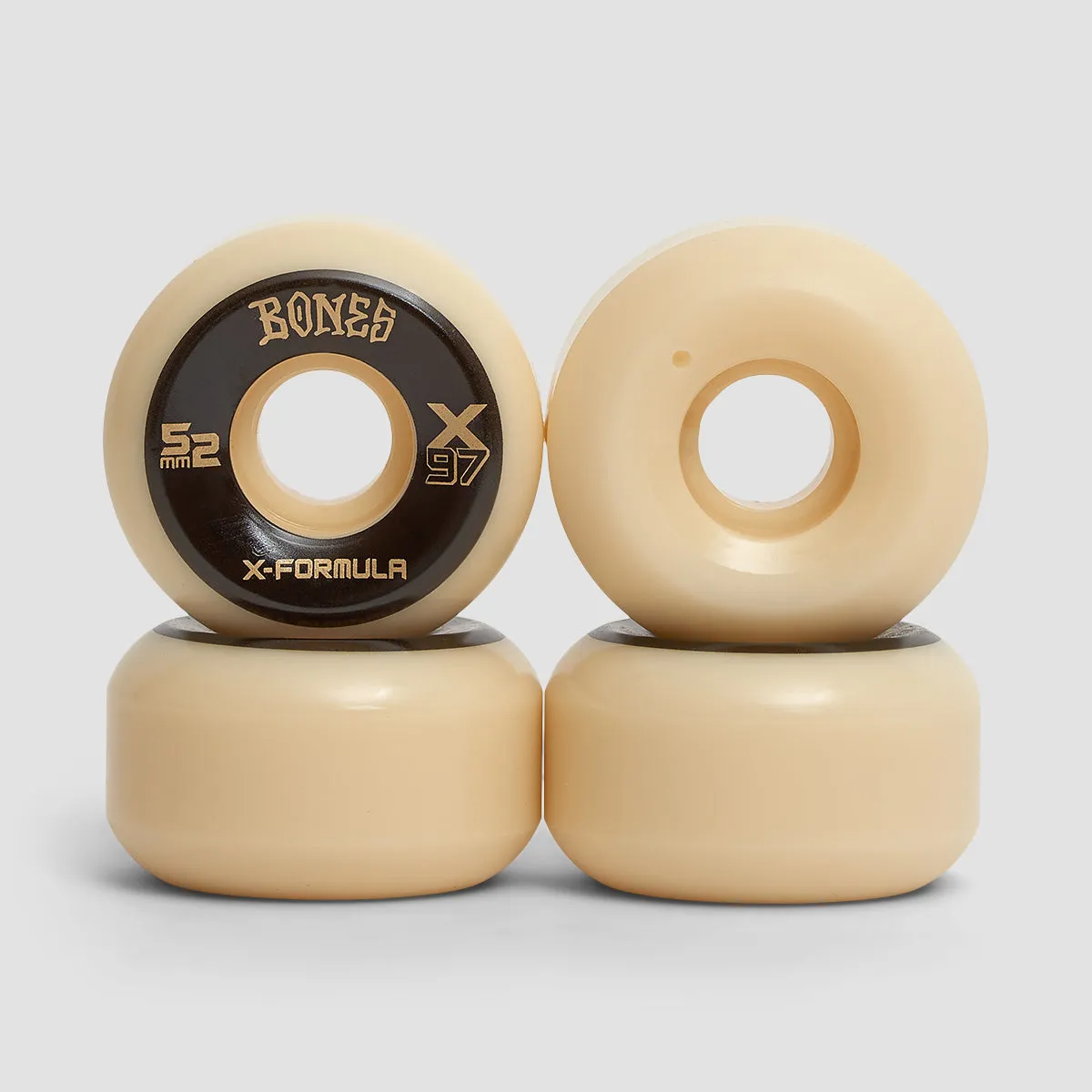 Bones X-Formula V5 Sidecut X97A Skateboard Wheels Natural 52mm