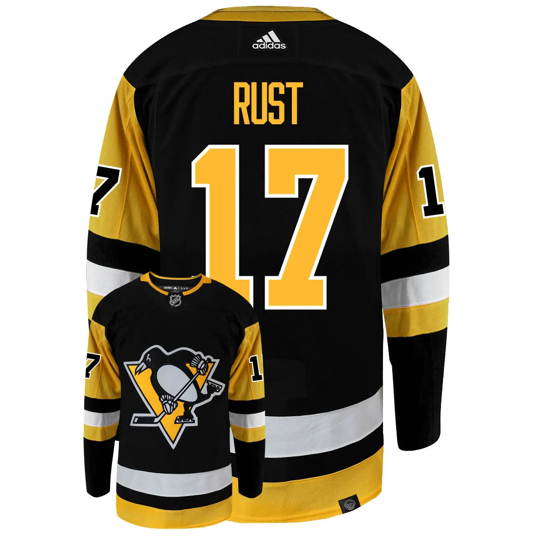 Bryan Rust Pittsburgh Penguins Adidas Primegreen Authentic NHL Hockey Jersey     