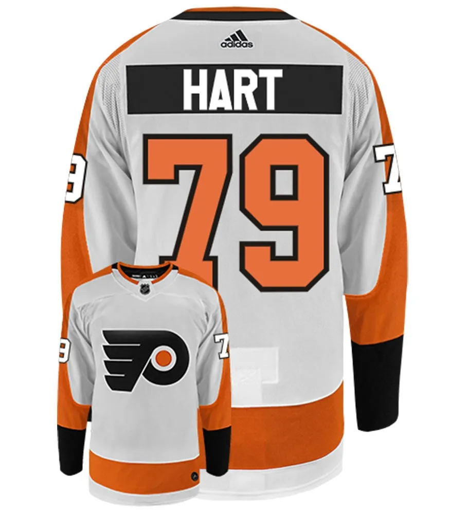 Carter Hart Philadelphia Flyers Adidas Authentic Away NHL Hockey Jersey     