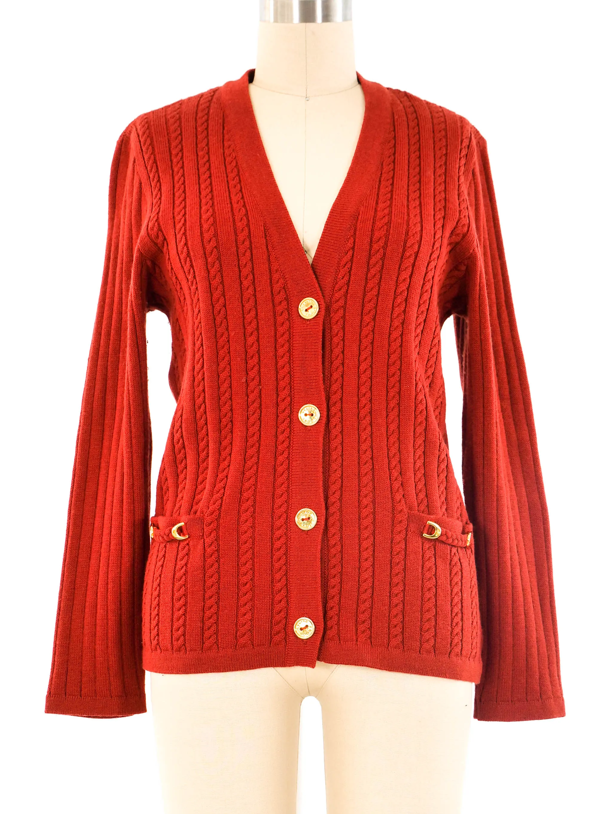 Celine Cable Knit Cardigan