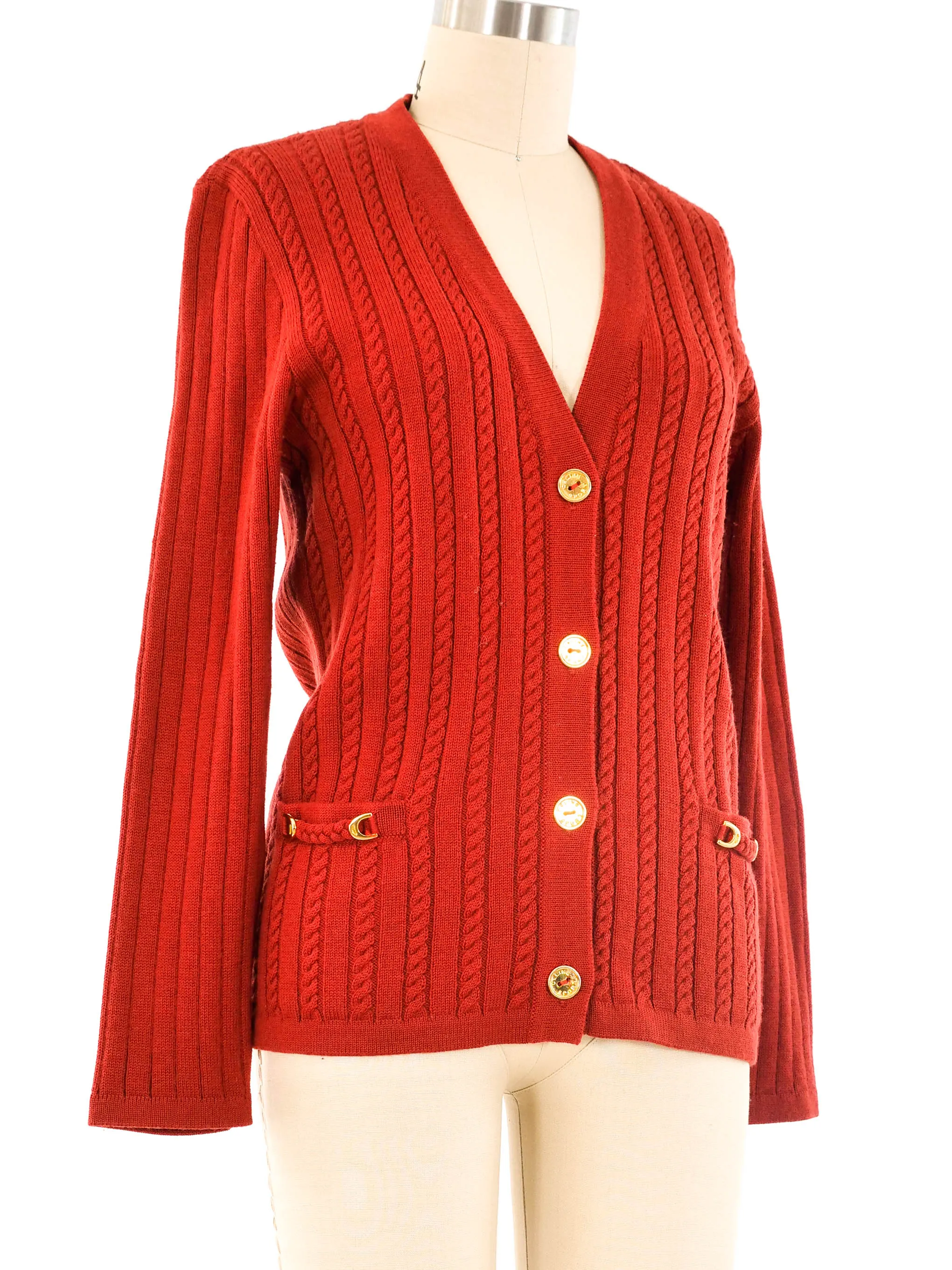 Celine Cable Knit Cardigan