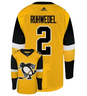 Chad Ruhwedel Pittsburgh Penguins Adidas Authentic Third NHL Hockey Jersey     