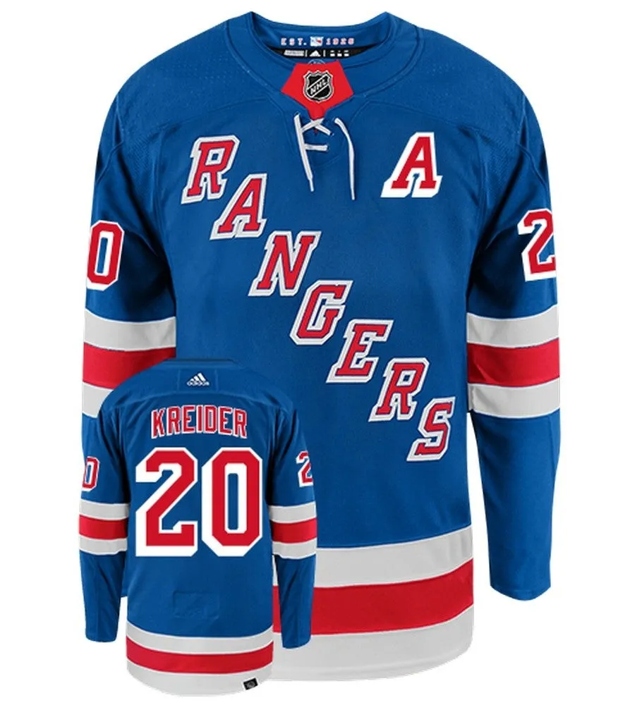 Chris Kreider New York Rangers Adidas Primegreen Authentic NHL Hockey Jersey     