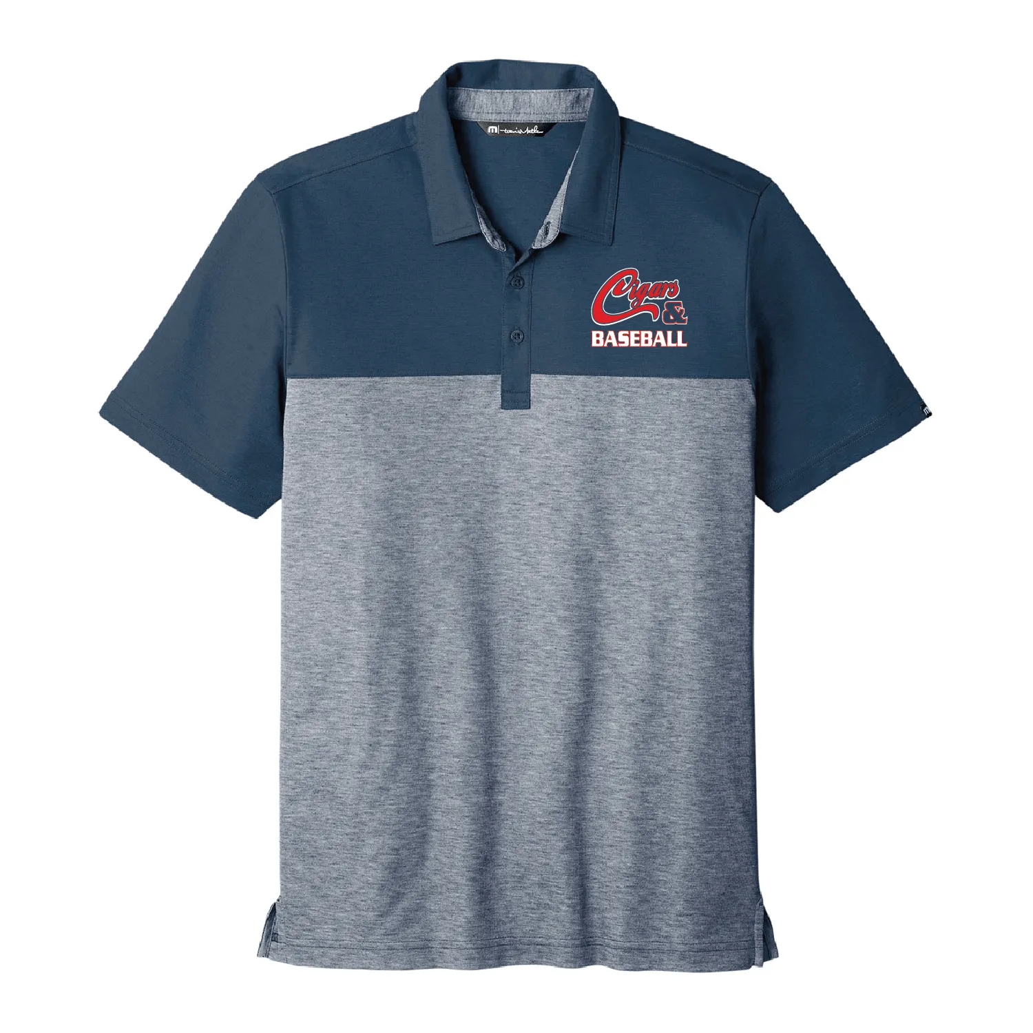 Cigars & Baseball TravisMathew Oceanside Blocked Polo