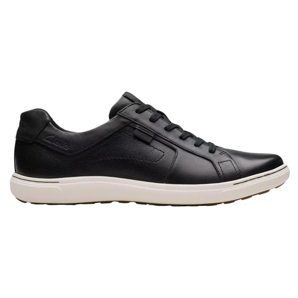 Clarks Mapstone Lace Black Leather Shoe (Men's)