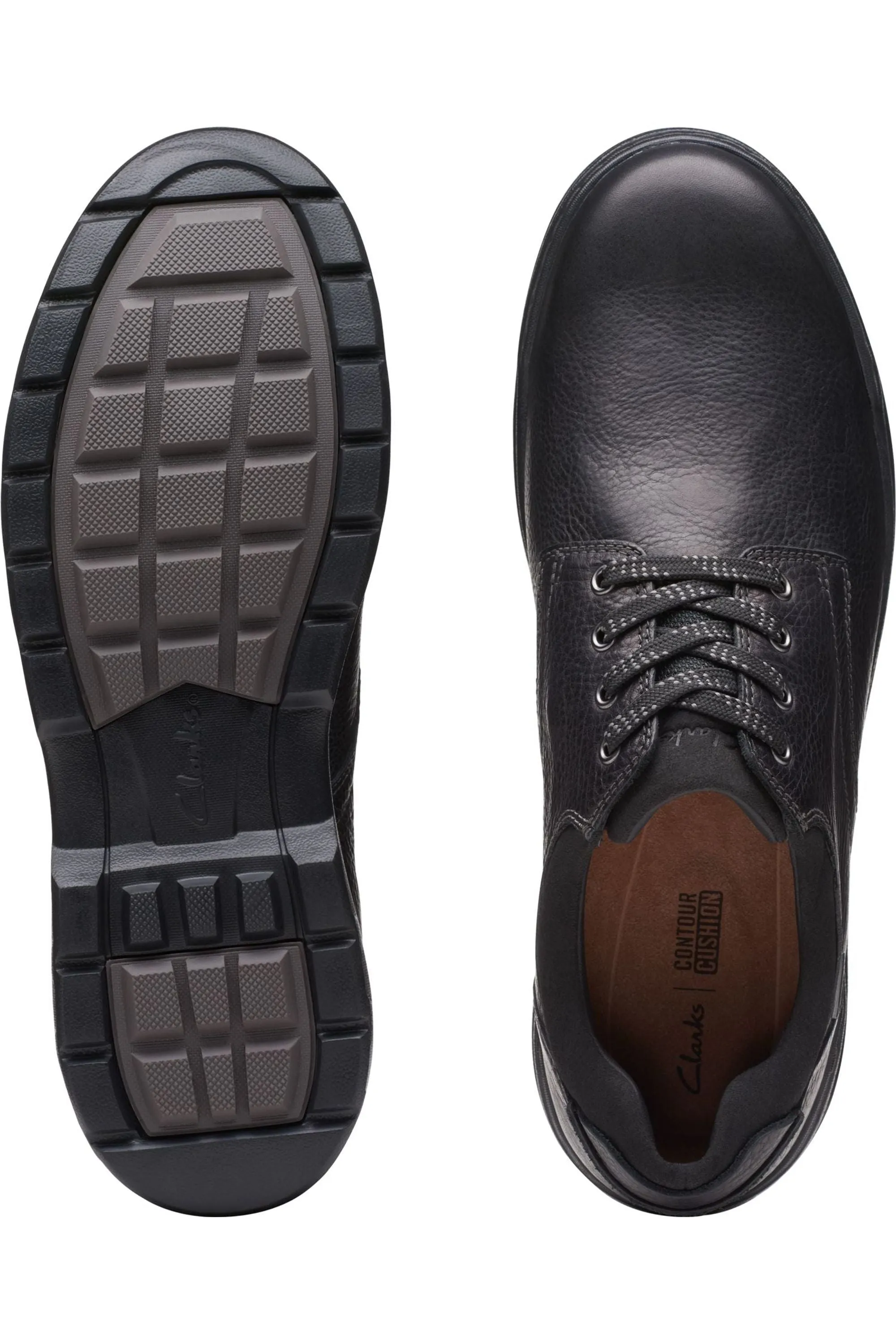 Clarks Rockie WalkGTX waterproof shoe in black leather