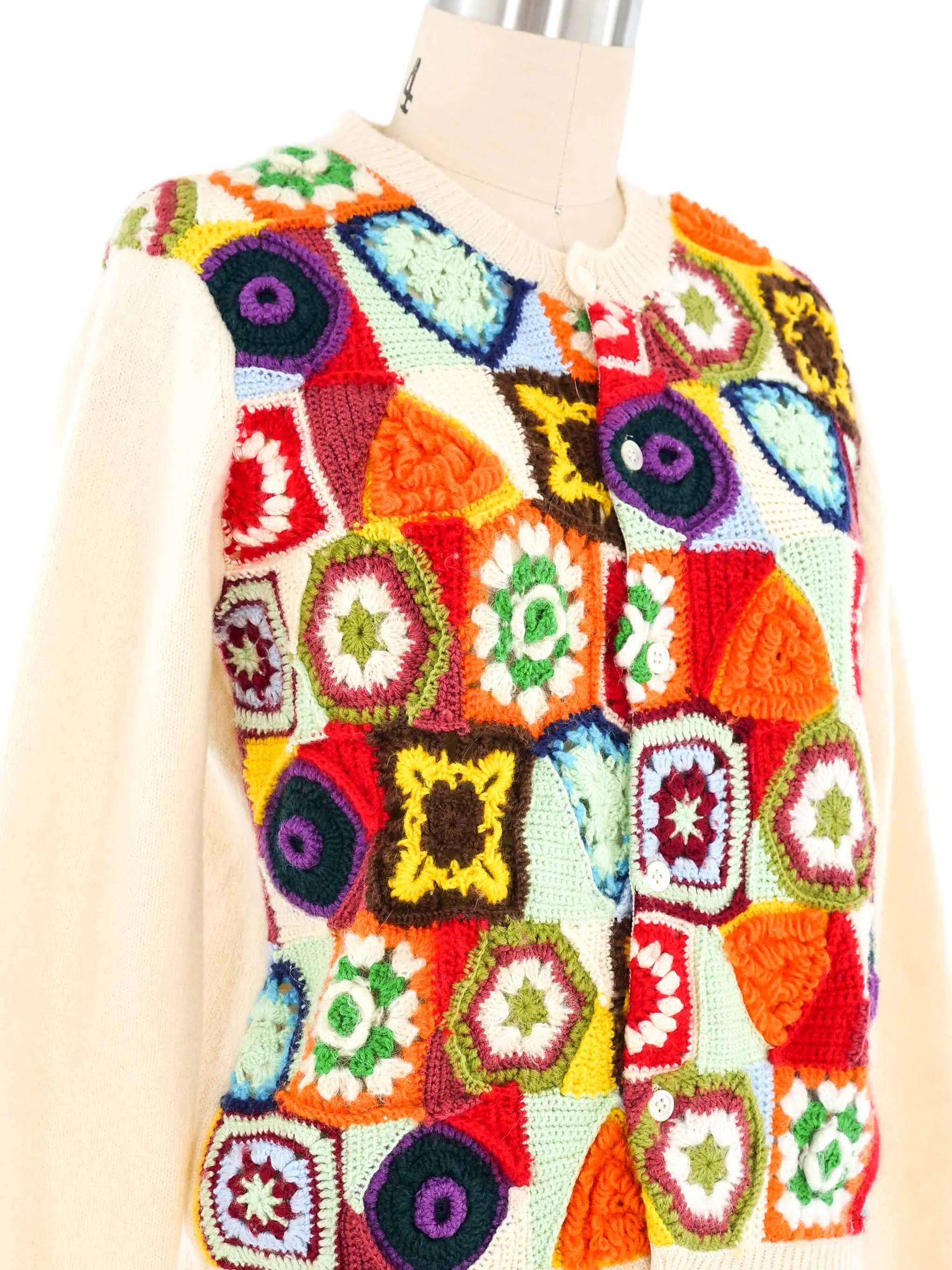 Comme des Garcons Granny Square Cardigan