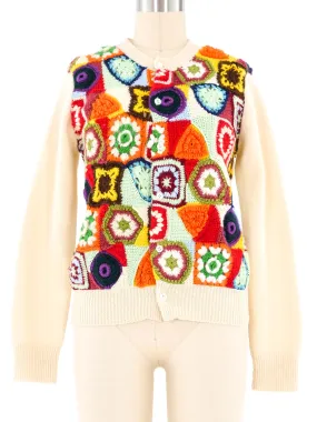 Comme des Garcons Granny Square Cardigan