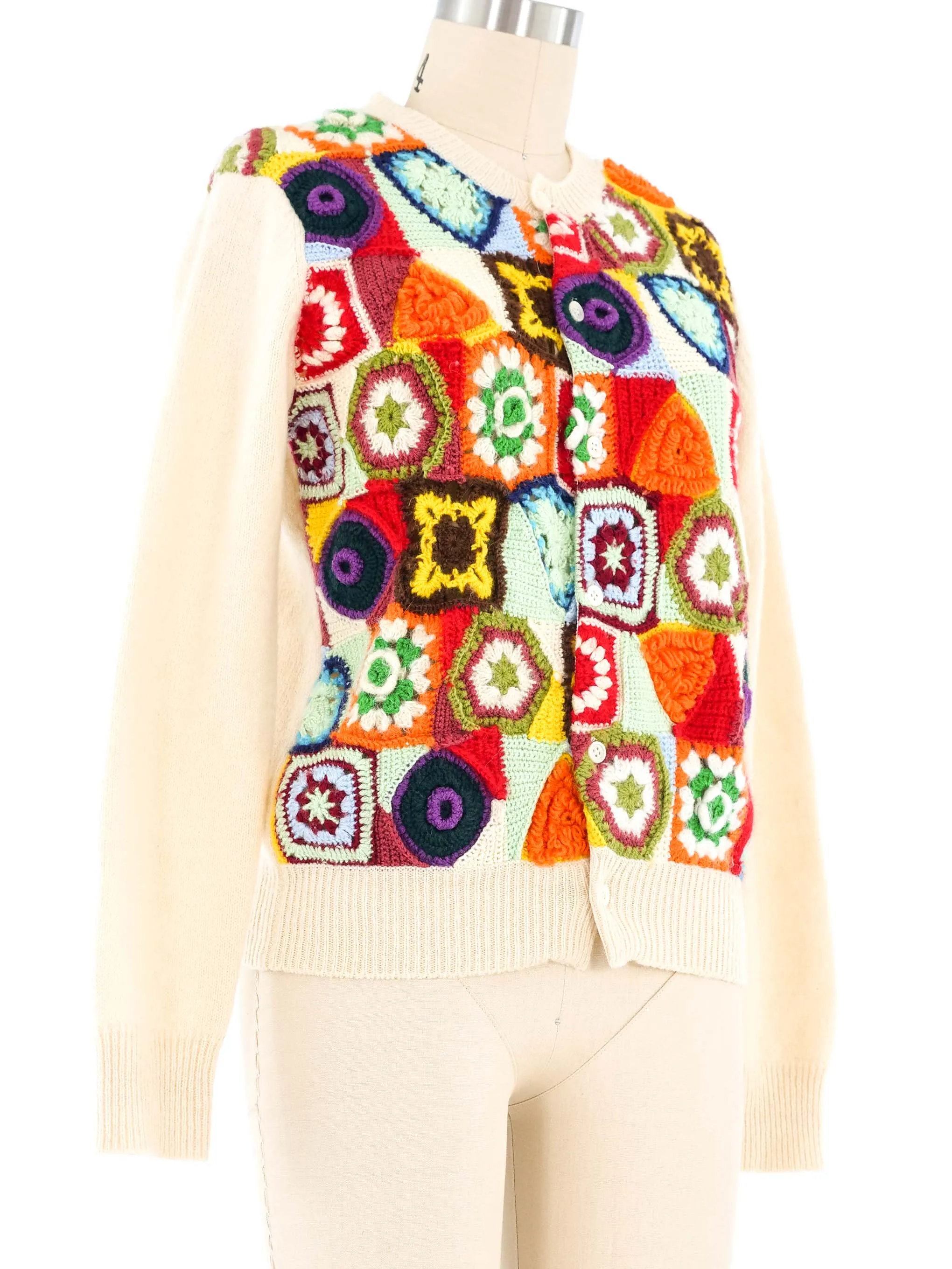 Comme des Garcons Granny Square Cardigan